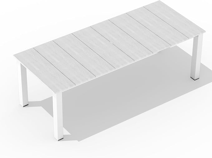 LOUNZY HDPE Outdoor Dining Table for 8&10