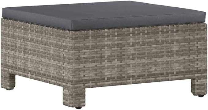 Patio Furniture Sets,Outdoor loveseat,Patio Conversation Sets,6 Piece Patio Lounge Set with Cushions Gray Poly RattanSuitable for Patio, Garden, Gazebo Low
