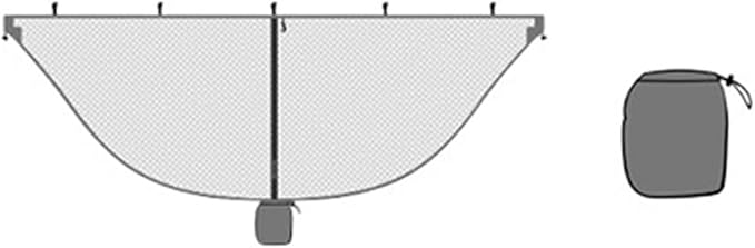 Hanging Chair Swing Nylon Outdoor Double Hammock, Mesh Hammock, Lightweight Hammock with Net For Outdoor, Indoor, Yard, Double Wood Hammock (Color : Gris)