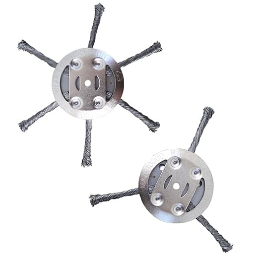Professional Weed Brush for Brush Cutter |Weed Brush for Brush Cutter Lawn Trimmer, Steel Wire Round Brush Garden Accessories, Steel Wire Grass Trimmer Head