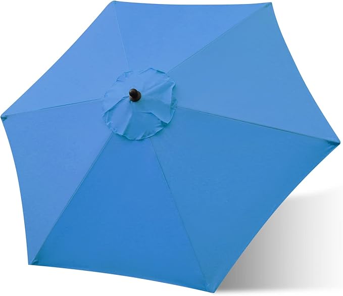 Sunnyglade 7.5ft Patio Umbrella Replacement Canopy Market Umbrella Top Outdoor Umbrella Canopy with 6 Ribs