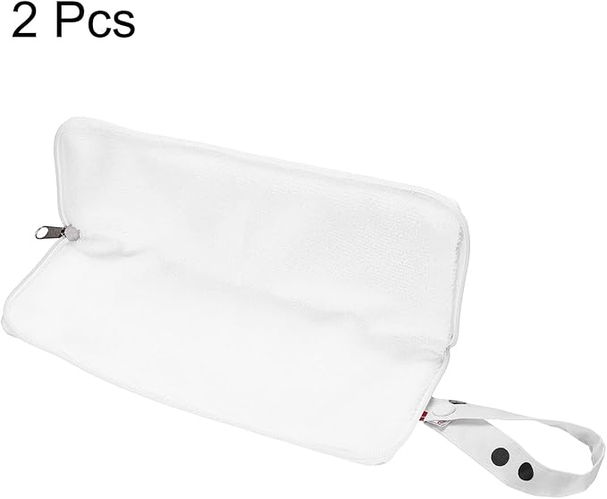 HARFINGTON 2pcs Wet Umbrellas Bag 3.9" x 9.8" Superfine Fiber Strong Water Absorption Umbrella Case Cover Portable Waterproof Case for Storage Travel Home Outdoor, White