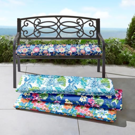 BrylaneHome Bh Outdoor Performance Bench Cushion - Cypress Midnight