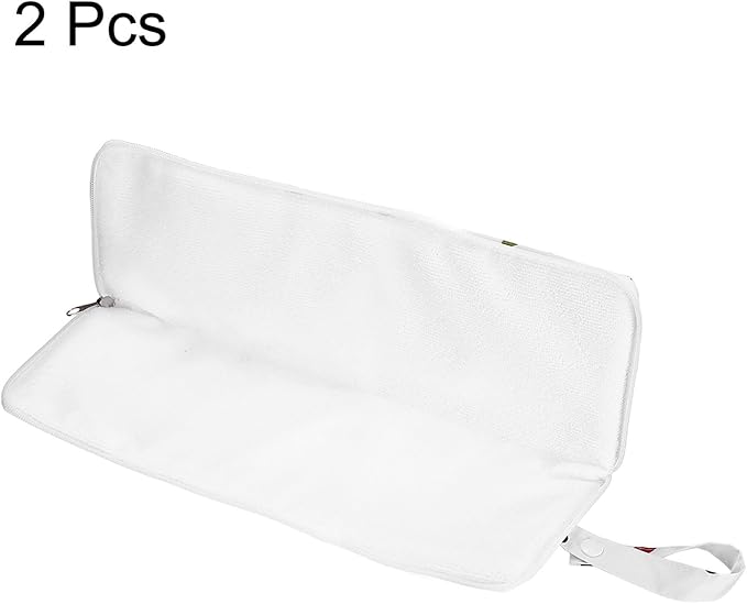 HARFINGTON 2pcs Wet Umbrellas Bag 4.9" x 13.4" Superfine Fiber Strong Water Absorption Umbrella Case Cover Portable Waterproof Case for Storage Travel Home Outdoor, White
