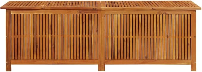 Gardening Supplies patio storage box Deck boxes Patio Storage Box 68.9"x19.7"x22.8" Solid Acacia Wood