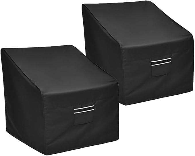 loriano Patio Chair Covers Waterproof Outdoor Furniture Chair Covers 420D Fit as Lawn Lounge Deep Seat(2 Pack,Large)