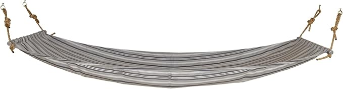 Full Hammock with Mounting Hardware, Gray Stripe