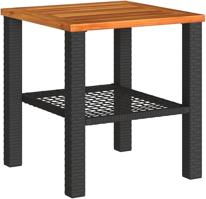 Weather Resistant Patio Side Table Outdoor Dining Table for Garden Small Outdoor Coffee for Gatherings with Modern Design