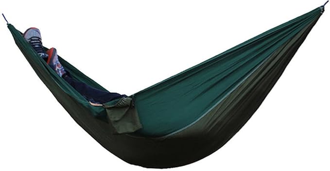 NOBRIM Parachute Portable Hammock Lightweight Camping Hammock Double Nylon Hammock with 2 Tree Straps Swing for Backpacking Outdoor
