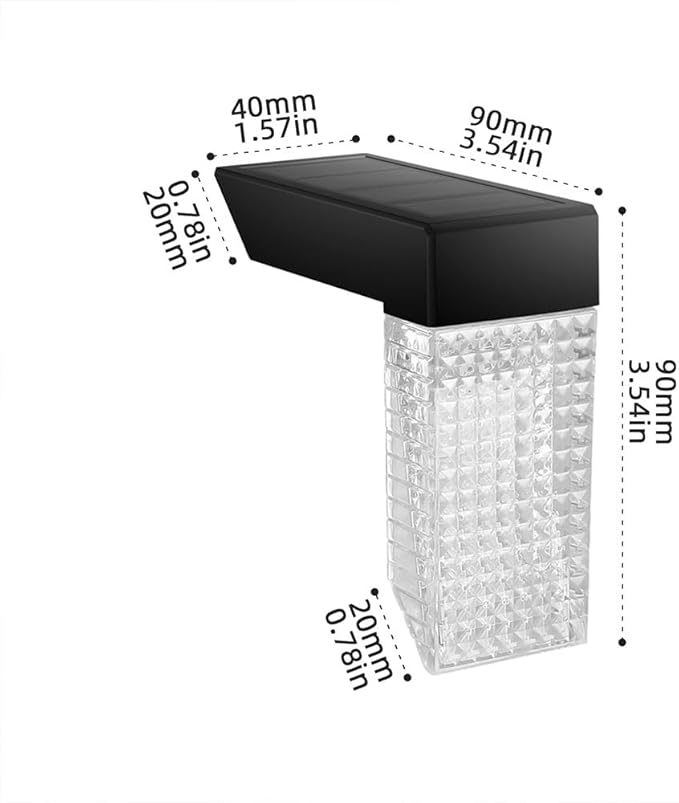 Solar Stair Lights IP65 Solar Step Light for Outdoor Stairs Waterproof for Rain Snow Lights for Patio Garden Porch Deck Front Step (Warm+RGB-4Pack)