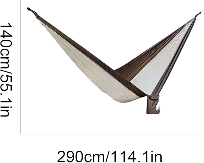 Portable Polyester Hammock Outdoor Camping Travel Multi-Purpose Lightweight Portable Stable Load-Bearing Hammock Comfortable