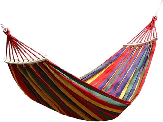 Hammocks Camping Hammock Outdoor, Durable Canvas Fabric Hammock for Backyard, Garden, 260*80cm