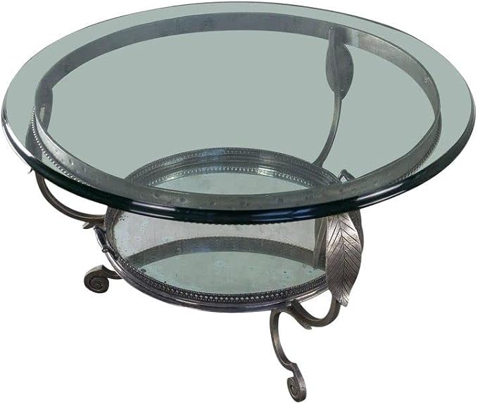 20 Inch Round Tempered Ogee Polished Edge Glass Table Top 1/2” Thick Round Glass Table Top Heavy Duty, Dining, Coffee, and Office Tables by Fab Glass and Mirror