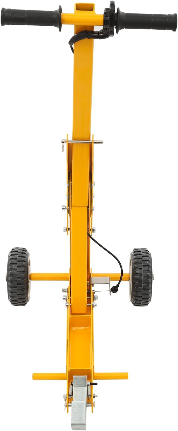 Lawn Mower Lift, 800 lbs Capacity, Manual Freestanding Lawn Mower Lift Tool with Spring-Loaded Lift Tooth & Foot Pedal for Garden Tractors, Lawn Mowers, All-Terrain Vehicles
