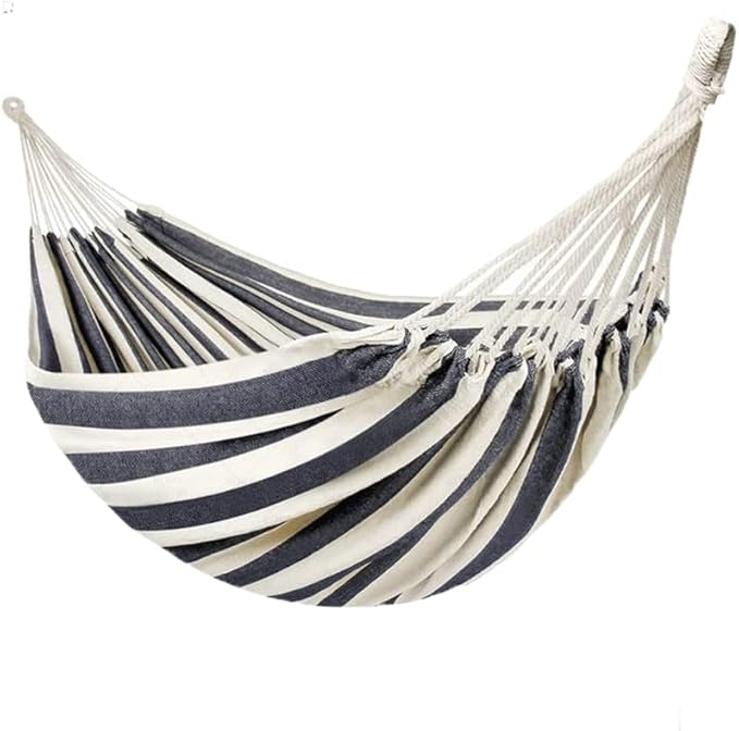 NOBRIM Camping Hammock Thickened Fabric Canvas Hammocks Travel Swing Hanging Bed with Bag Hammock for Travel Camping Camping Accessories