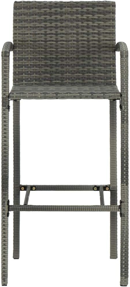 Patio Bar Set,Patio Lounge Set,Conversation Sets,Outdoor Garden Table and Chairs Sets,Outdoor Patio Furniture,for Patio,Backyard,Garden,7 Piece Gray