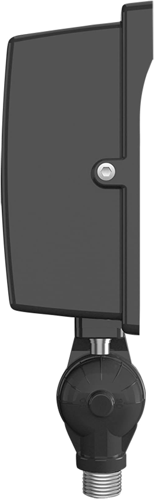 RAB Lighting X17 XFU 3-Way Adjustable Dusk to Dawn LED Flood Light, 3000K/4000K/5000K Selectable, 15W/25W/35W Adjustable, 0-10V Dim to 10%, 120-277 Volt, 1/2 inches Knuckle Mount, X17XFU35