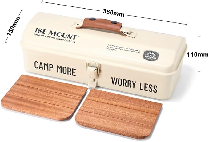 HUIOP Modern Compact Metal Outdoor Storage Box with 2 Compartments and Lift-Off Lid