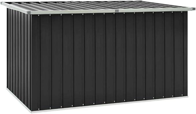 outside storage box waterproof,deck boxes,Patio Storage Box Anthracite 67.3"x39"x36.6"Designed for Courtyard Travel