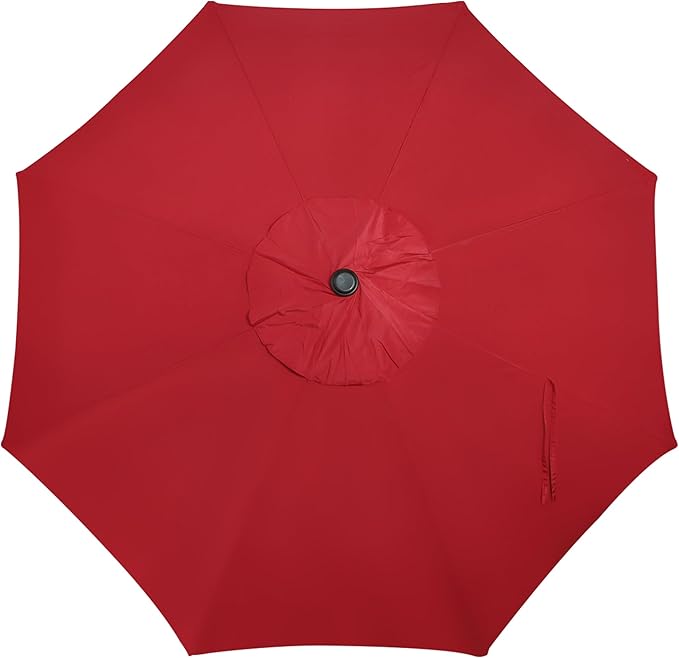 Blissun 10FT Outdoor Patio Umbrella, Outdoor Table Umbrella, Yard Umbrella, Market Umbrella with 8 Sturdy Ribs, Push Button Tilt and Crank