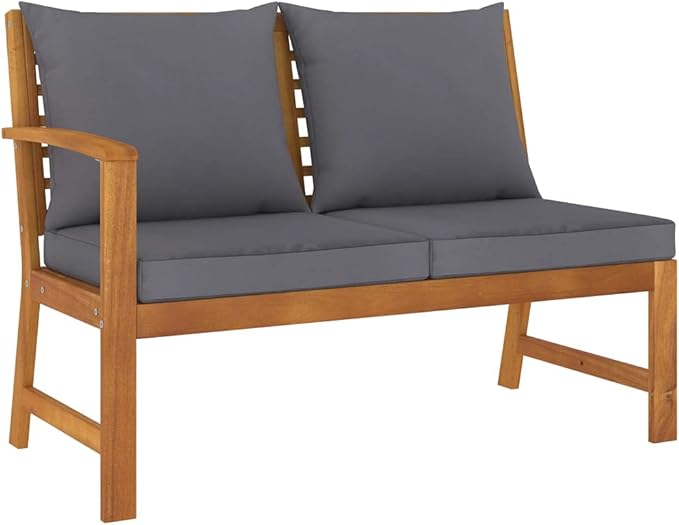 Patio Lounge Set with Cushion,Outdoor Patio Furniture,Outdoor Chat Conversation Set,Garden Furniture Sets,for Patio,Backyard,Garden,Outdoor,9 Piece Solid Acacia Wood