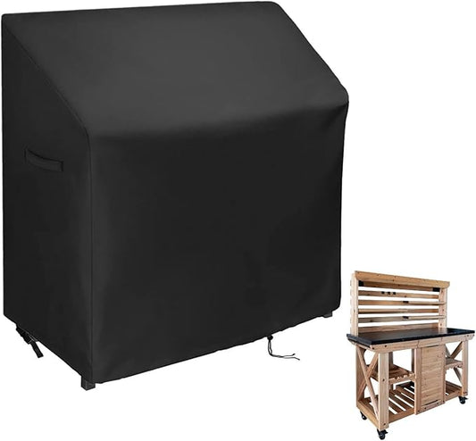 Potting Bench Cover,51"x22"x58", Waterproof Outdoor Cabinet Cover for Backyard Discovery 48" Outdoor Potting Bench Table, Protective Covers for Planting Garden Table