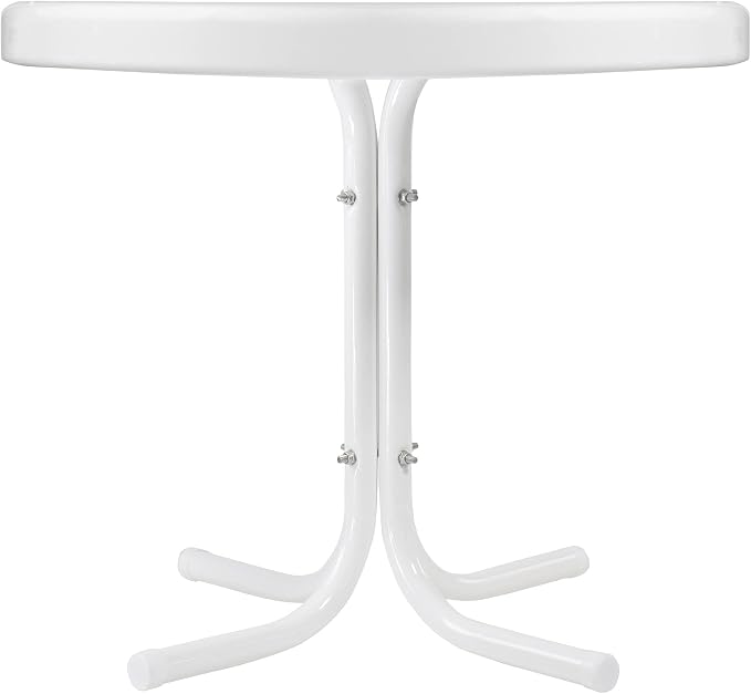 Northlight 22" Outdoor Retro Tulip Side Table White