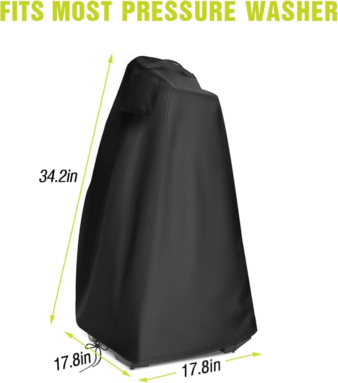 Pressure Washer Cover, Waterproof& Dustproof Outdoor Covers for Power Washer, Pump Protector for Electric High Pressure Cleaner 17.8" x 17.8" x 34.2"