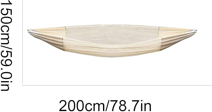 Cotton Hammock Thin and Lightweight Outdoor Camping Travel Multi-Purpose Portable Tree Hanging Hammock(L)