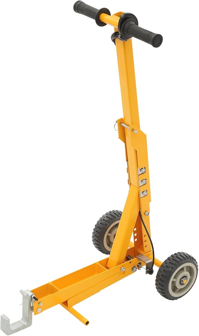 Lawn Mower Lift, 800 lbs Capacity, Manual Freestanding Lawn Mower Lift Tool with Spring-Loaded Lift Tooth & Foot Pedal for Garden Tractors, Lawn Mowers, All-Terrain Vehicles