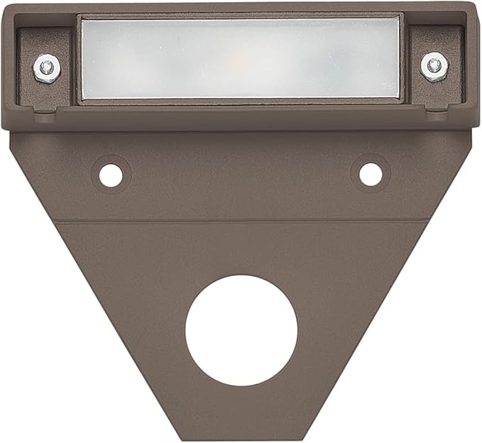 Hinkley Nuvi Small Deck Sconce - Vinyl Alloy, Composite Polycarbonate Lens, Integrated LED, Horizontal Illumination - Bronze Finish
