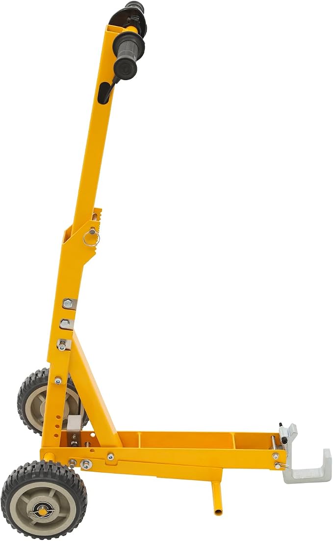 Lawn Mower Lift, 800 lbs Capacity, Manual Freestanding Lawn Mower Lift Tool with Spring-Loaded Lift Tooth & Foot Pedal for Garden Tractors, Lawn Mowers, All-Terrain Vehicles