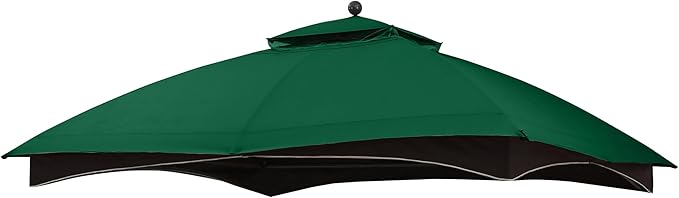 MASTERCANOPY Replacement Canopy Top for Lowe's Allen Roth 10x12 Gazebo #GF-12S004B-1 (Forest Green,Polyester)