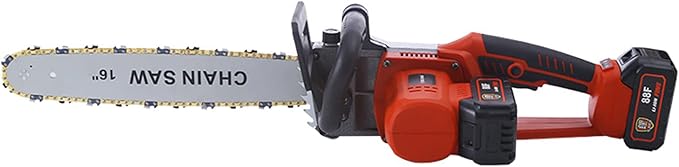 16” Chainsaw, Portable Electric Chain saws, Handed Woodcutting Chain Saw for Cutting Tree Wood with Tool Kit Chainsaw in Garden Farm (Electric,16Inch)