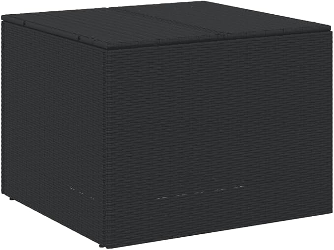Garden Storage Box, Deck Box Outdoor Storage Box Outdoor Storage Bench Delivery Boxes For Outside Outdoor Furniture Suitable For Patios Backyard Pool Gardens Black 76.9 Gal Poly Rattan
