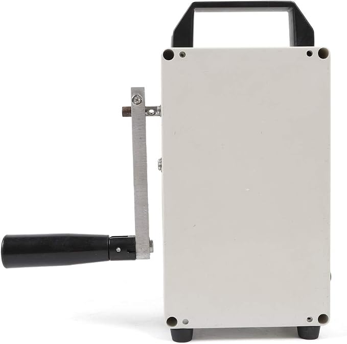 Hand Crank Generator, Portable Foldable Emergency Power Bank, 150w 7.9 * 4.7 * 2.4In Aluminum Alloy Inverter Generator, Camping Power Station for Mobile Phone Laptop Car etc