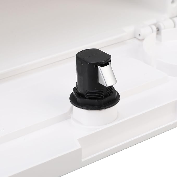 Diydeg Deck Storage Box, Marine Grade ABS Plastic Boat Pontoon Yacht Storage Compartment Built in Non Slip Cup Holders, Marine Glove Box for Tools, Documents, Electronics