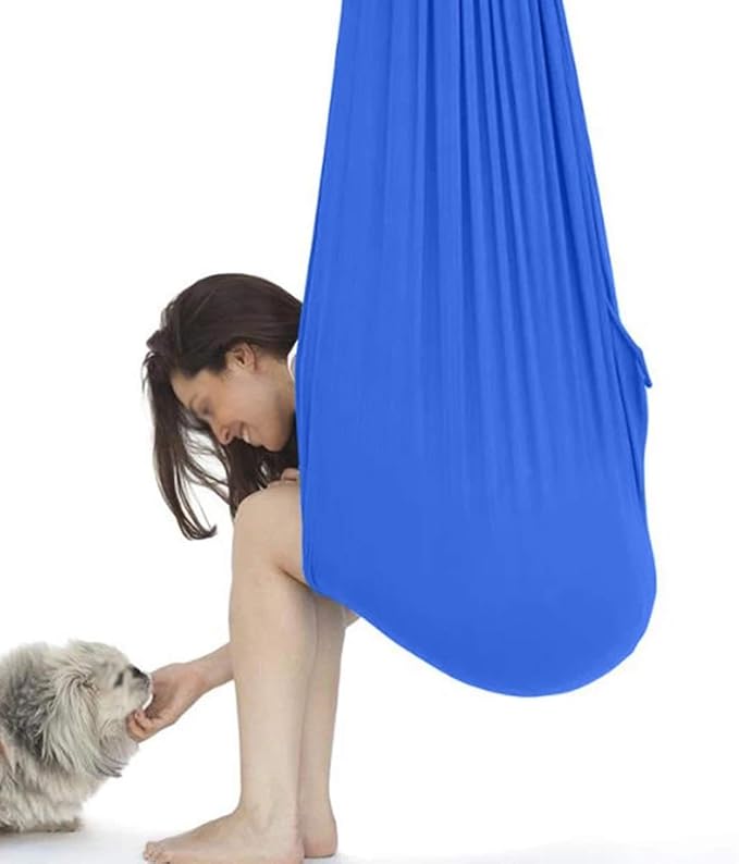 Kids Elastic Swing Adjustable Indoor Cuddle Therapy Hammock with Special Needs for Sensory Needs Autism ADHD SPD Ideal (Size : 100 x 280 cm)
