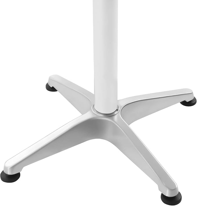 Portable Folding Round Outdoor Side Table, 23.62 Inch Aluminum Indoor-Outdoor Table Metal Patio Table for Porch Yard Balcony,132 LBS Capacity Patio Bistro Tables