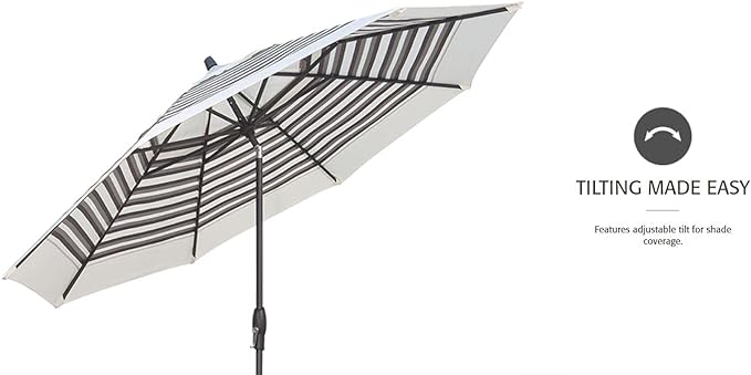 Treasure Garden Replacement Umbrella Frame (Black Finish)