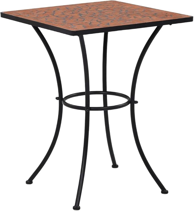 Mosaic Bistro Set,Patio Lounge Set,Outdoor Patio Furniture,Outdoor Chat Conversation Set,Garden Furniture Sets,for Patio,Backyard,Garden,Outdoor,3 Piece Ceramic Tile Terracotta