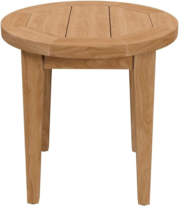 Modway Brisbane Teak Wood Side Table, Natural