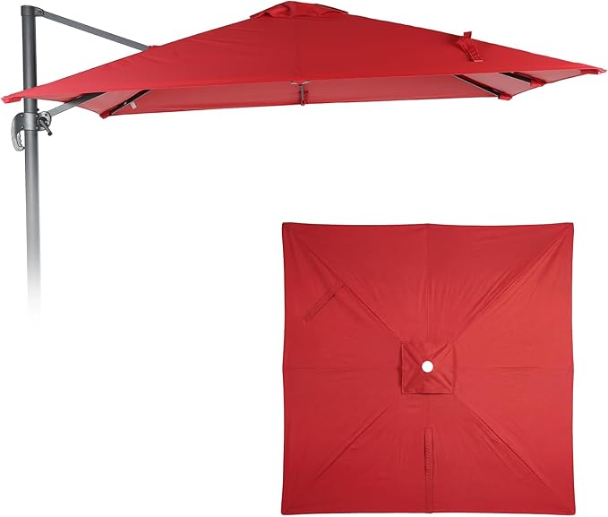 COWVIE Umbrella Canopy Replacement for 8 Ribs Patio Umbrella, Outdoor Table Parasol Replacement for Yard, Canopy Only