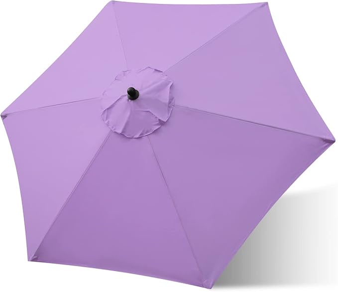Sunnyglade 7.5ft Patio Umbrella Replacement Canopy Market Umbrella Top Outdoor Umbrella Canopy with 6 Ribs