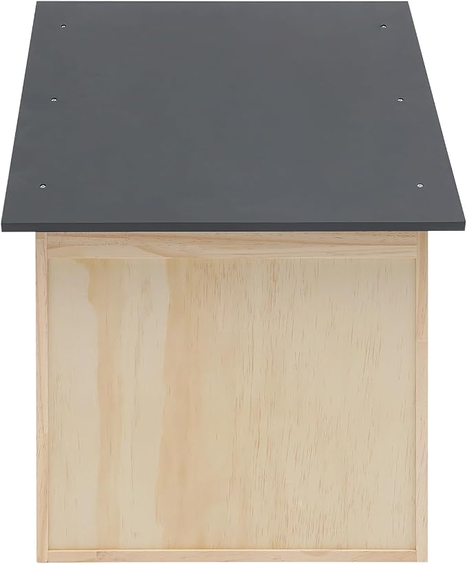 Outdoor Library Book Box Literature Exchange Kit Outdoor Wood Cabinet for Sharing Books Community Literature, Flyers, Newspapers (2 Tiers, 16 x 22.63in)