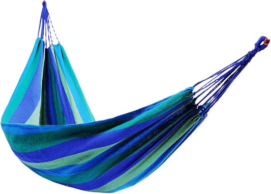 Double Thickened Canvas Hammock for Outside Person Swing Bed Tree Straps Camping Outdoor