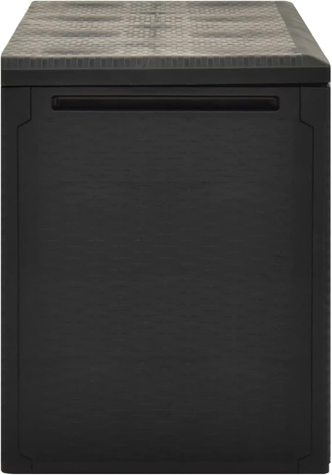 ZEYUAN Patio Storage Box Deck Storage Box Outdoor Storage Cabinet Waterproof Storage Containers Storage Outdoor Anthracite 44.9"x18.5"x23.6"