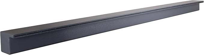 Tomaso 72" ABS Waterfall Cascading Sheer Descent Water Feature Spillway Pool Spa Wall Mount - Gray Plastic (72")