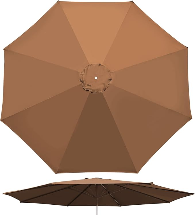 YardGrow 11.5ft 8 Ribs Umbrella Canopy Replacement for Patio Umbrella, Frame NOT Included, Umbrella Replacement Canopy ONLY