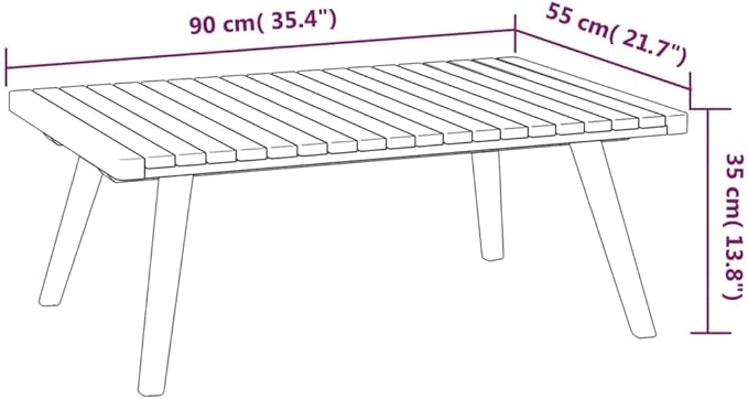Backyard Furniture Patio Conversation Sets Outdoor Seating 4 Piece Patio Lounge Set with Cushions Solid Acacia Wood Suitable for Swimming Pool, Courtyard, Garden